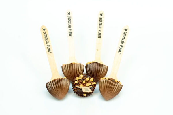 Hot choc spoons - puur karamel fudge 2 st.