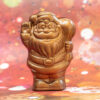 Ambachtelijke chocolade kerstman van duurzame Belgische chocolade.