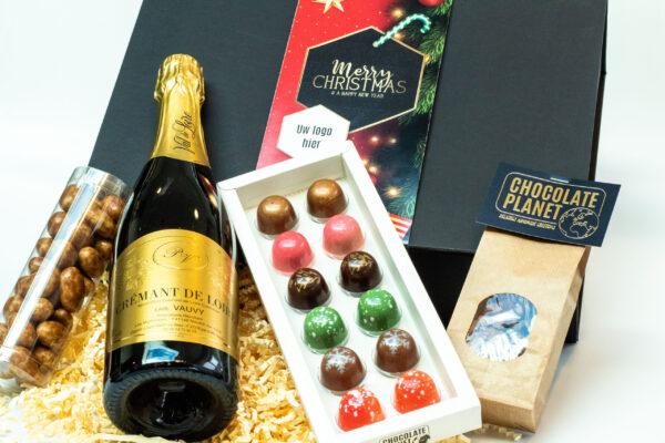 Kerstpakket de luxe gepersonaliseerd met logo