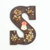 Pure chocolade letter gevuld - Salted caramel