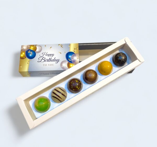 Verjaardag Bonbons 6 stuks