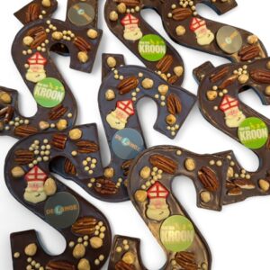 Chocoladeletter gevuld - met logo