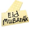 Eid Mubarak | Chocoladereep | Wit