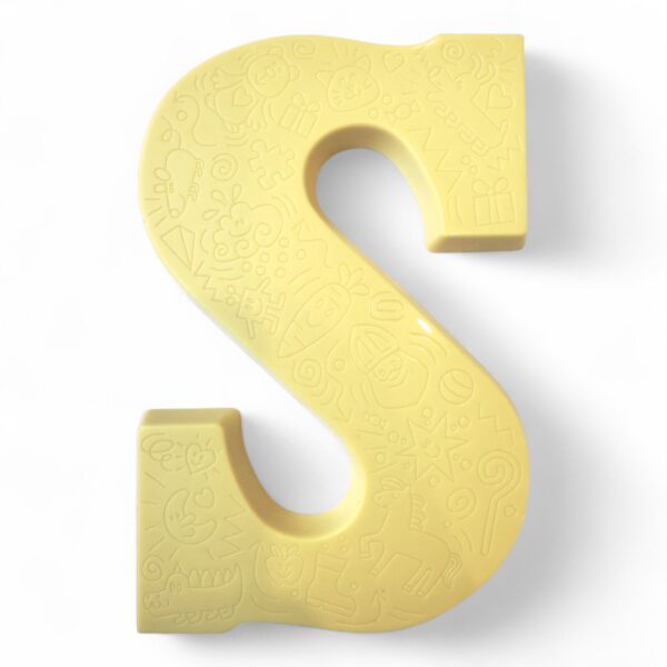 Witte chocolade letter